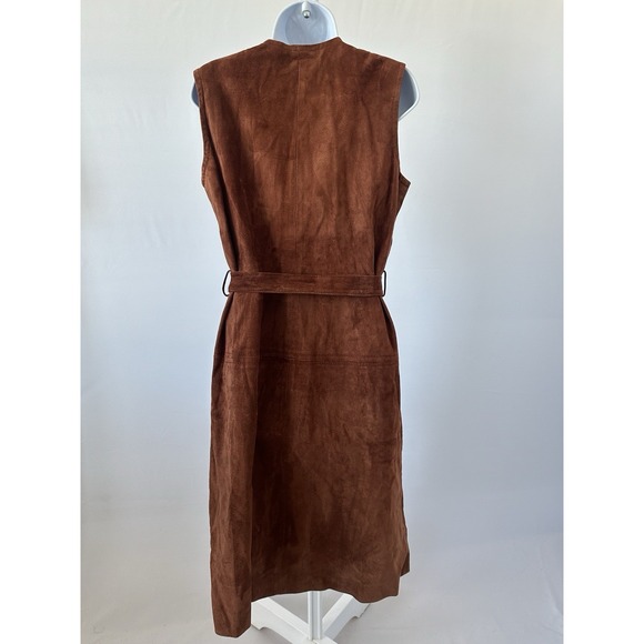 VTG Suede Dress and Cape by Lilli Ann San Francisco, Sz: 6-8 Boho Festival 70s - Picture 5 of 10